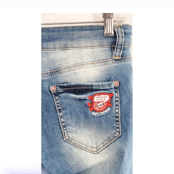 PHILLIP PLEIN Ripped Lip Jeans 27 - Picture 11 of 14